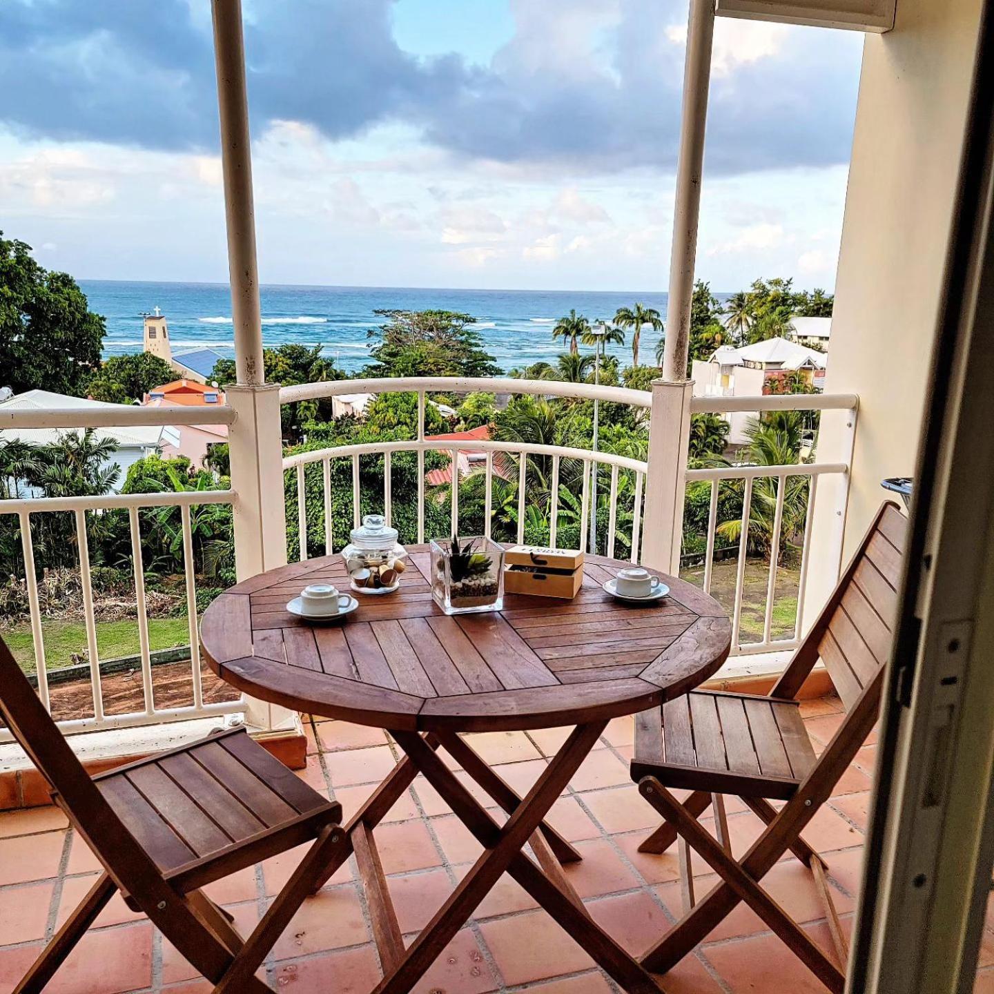 Studio dans Résidence avec piscine, vue mer Trinite  Exterior foto